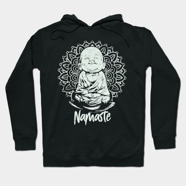 BUDDHA YOGA Funny YOGA namaste Hoodie by JaydeMargulies